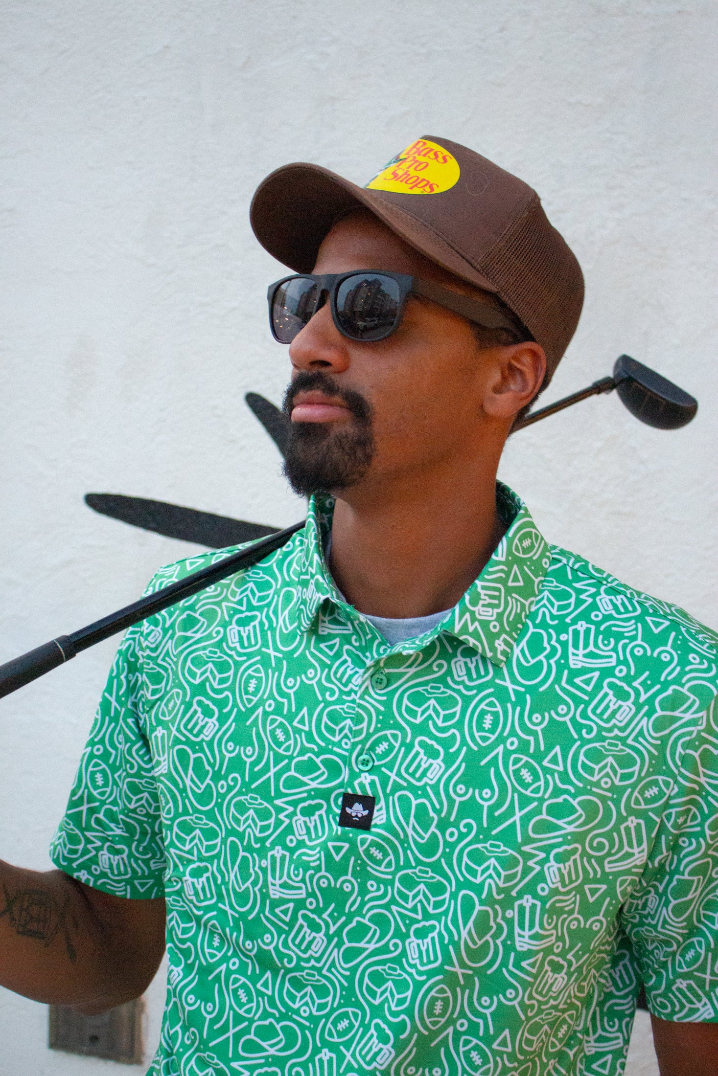 Golf Polo- Green – Kenny Cornbread